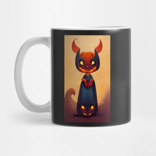 Cute Pumpkin Devil Mug